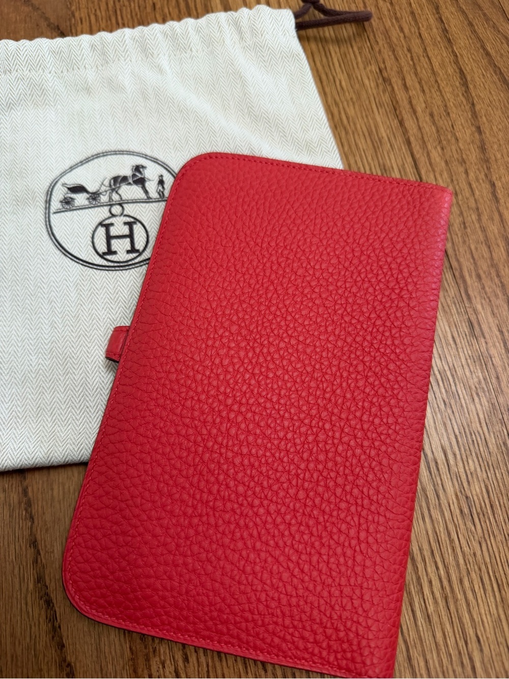 Hermes Red Dogon Duo Wallet - Picture 4 of 9